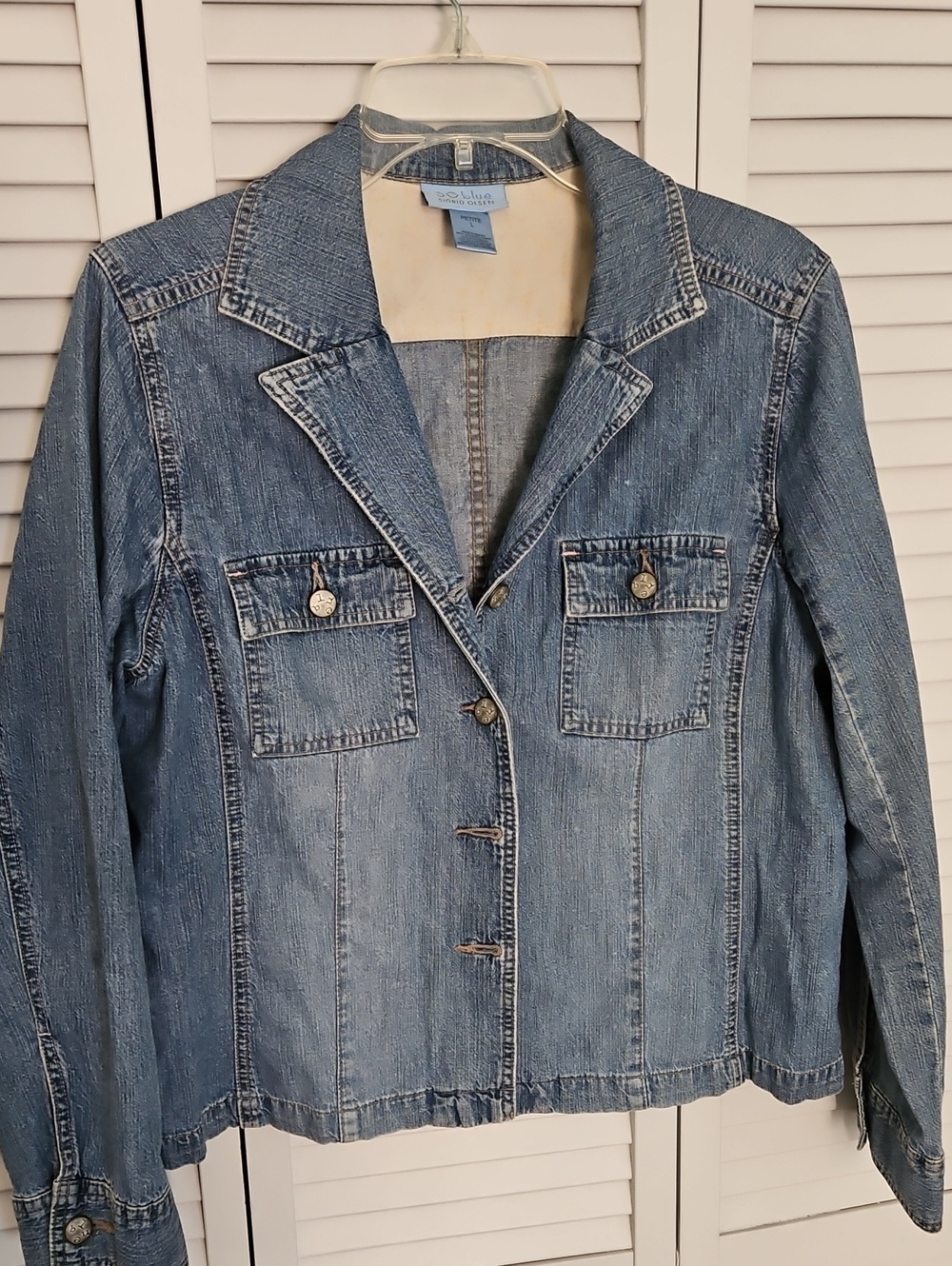 Sigrid Olsen SO BLUE Vintage Blue Denim Jacket Sz PL